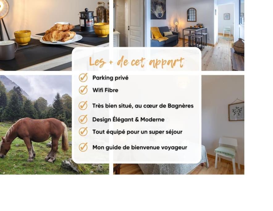 Appartement Refuge De L'Ours : T2 Equipe Avec Parking Et Wifi à Bagnères-de-Bigorre Extérieur photo